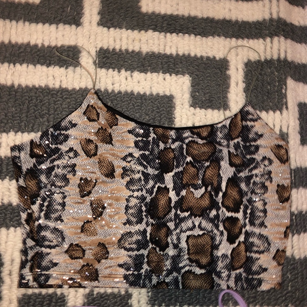 thin strap leopard tank top
